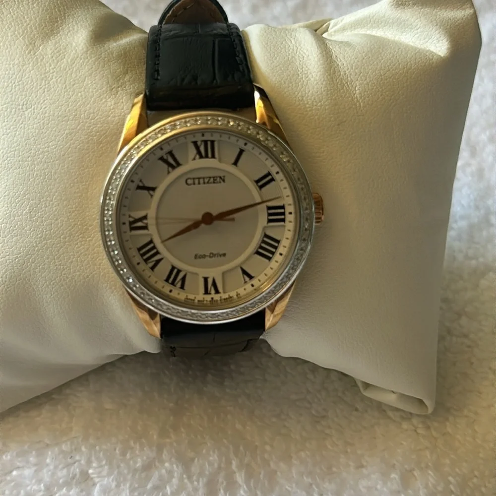 Citizen women’s Black and Gold Eco-Drive Watch